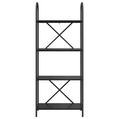 Regal Schwarz Eichen-Optik 60 x 30 x 146 cm Holzwerkstoff