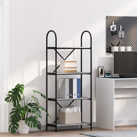 Regal Grau Sonoma 60 x 30 x 146 cm Holzwerkstoff