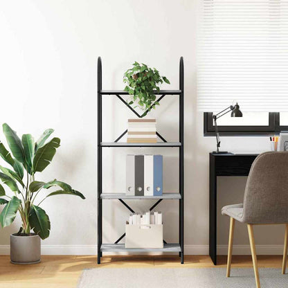 Regal Grau Sonoma 60 x 30 x 146 cm Holzwerkstoff