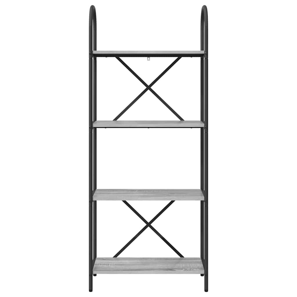 Regal Grau Sonoma 60 x 30 x 146 cm Holzwerkstoff