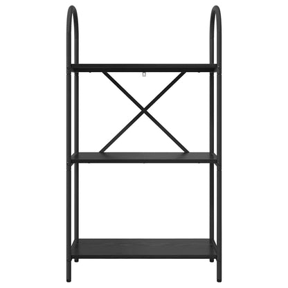 Regal Schwarz Eichen-Optik 60 x 30 x 109 cm Holzwerkstoff