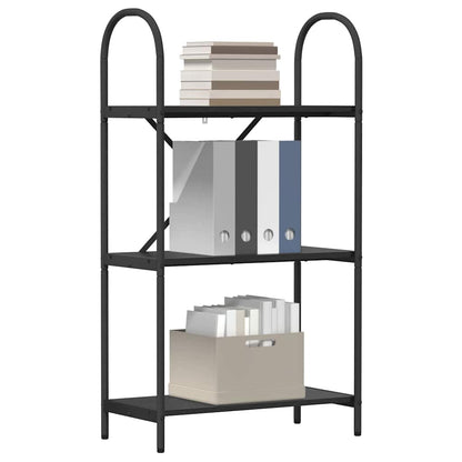 Regal Schwarz Eichen-Optik 60 x 30 x 109 cm Holzwerkstoff