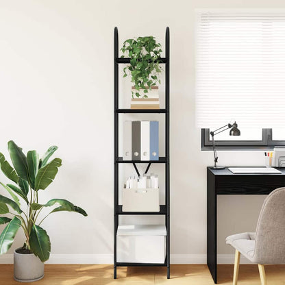 Regal Schwarz Eichen-Optik 40 x 30 x 183 cm Holzwerkstoff