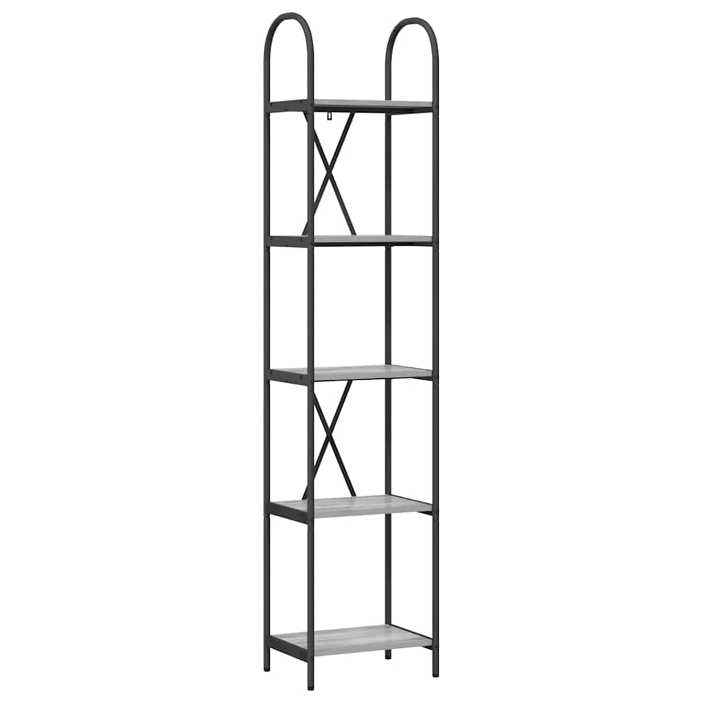 Regal Grau Sonoma 40 x 30 x 183 cm Holzwerkstoff