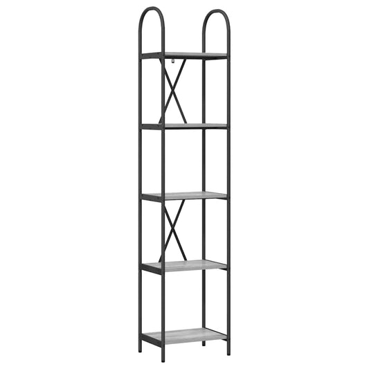 Regal Grau Sonoma 40 x 30 x 183 cm Holzwerkstoff