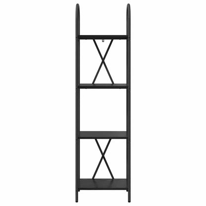 Regal Schwarz Eichen-Optik 40 x 30 x 146 cm Holzwerkstoff