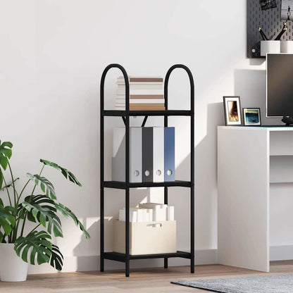 Regal Schwarz Eichen-Optik 40 x 30 x 109 cm Holzwerkstoff