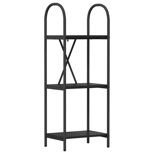 Regal Schwarz Eichen-Optik 40 x 30 x 109 cm Holzwerkstoff