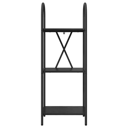 Regal Schwarz Eichen-Optik 40 x 30 x 109 cm Holzwerkstoff