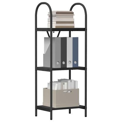 Regal Schwarz Eichen-Optik 40 x 30 x 109 cm Holzwerkstoff