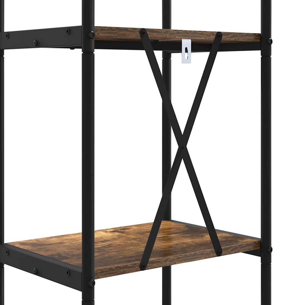 Regal Räuchereiche 40 x 30 x 109 cm Holzwerkstoff
