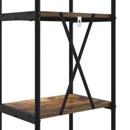 Regal Räuchereiche 40 x 30 x 109 cm Holzwerkstoff