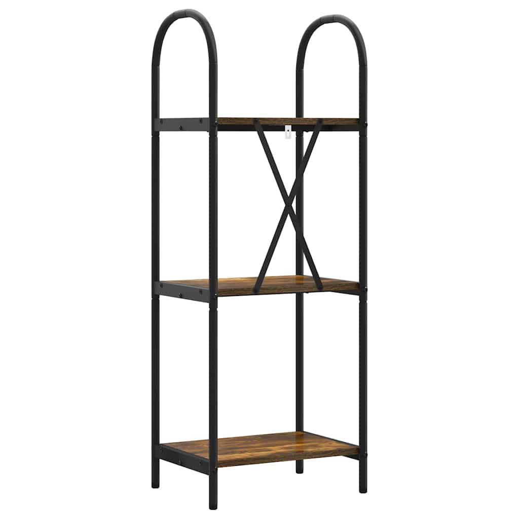 Regal Räuchereiche 40 x 30 x 109 cm Holzwerkstoff