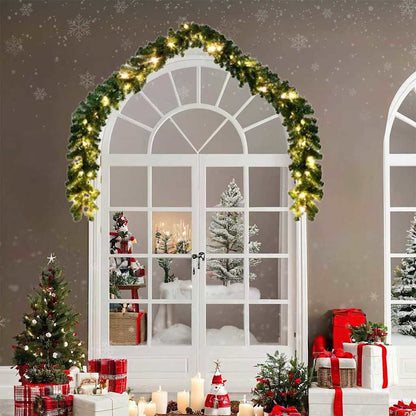 Weihnachtsgirlande mit 600 LEDs 2 pcs Grün PVC