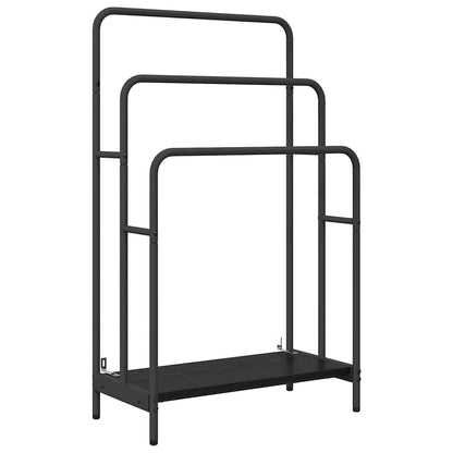 Kleiderständer Schwarz Eichen-Optik 60 x 30 x 100.5 cm