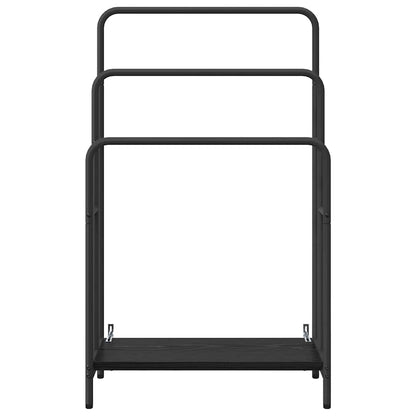 Kleiderständer Schwarz Eichen-Optik 60 x 30 x 100.5 cm