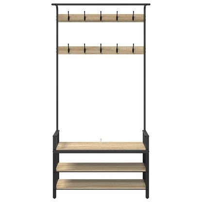 Kleiderständer Sonoma-Eiche 95 x 34 x 184 cm Holzwerkstoff