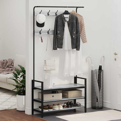 Kleiderständer Grau Sonoma 95 x 34 x 184 cm Holzwerkstoff