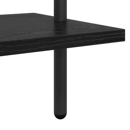 Regal Schwarz Eichen-Optik 60 x 24 x 168 cm Holzwerkstoff