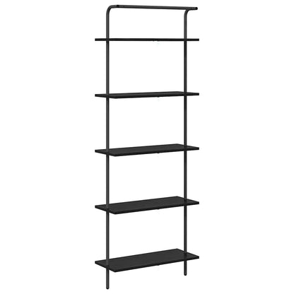 Regal Schwarz Eichen-Optik 60 x 24 x 168 cm Holzwerkstoff