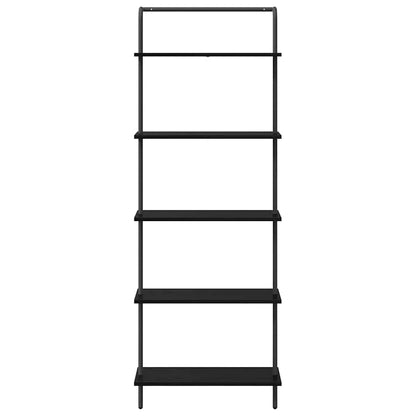 Regal Schwarz Eichen-Optik 60 x 24 x 168 cm Holzwerkstoff