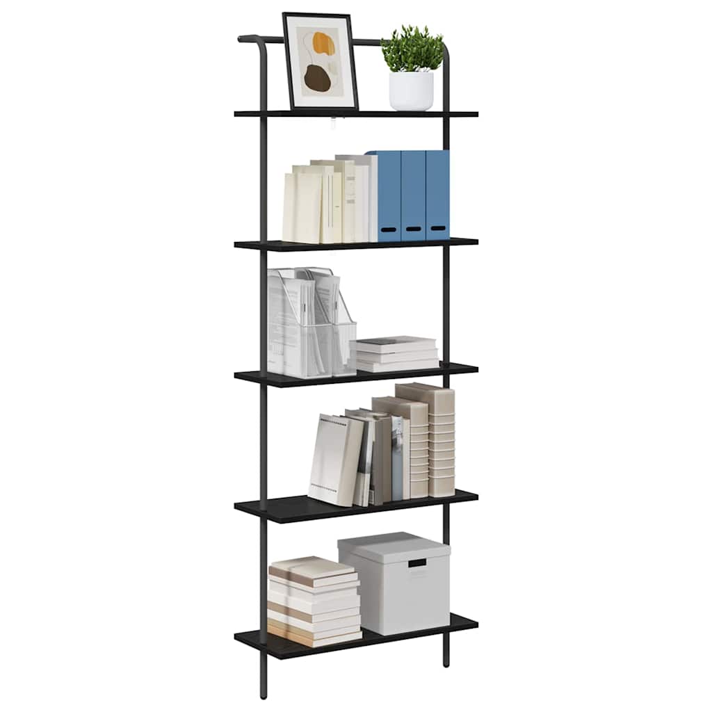 Regal Schwarz Eichen-Optik 60 x 24 x 168 cm Holzwerkstoff