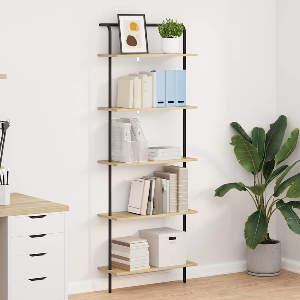 Regal Sonoma-Eiche 60 x 24 x 168 cm Holzwerkstoff