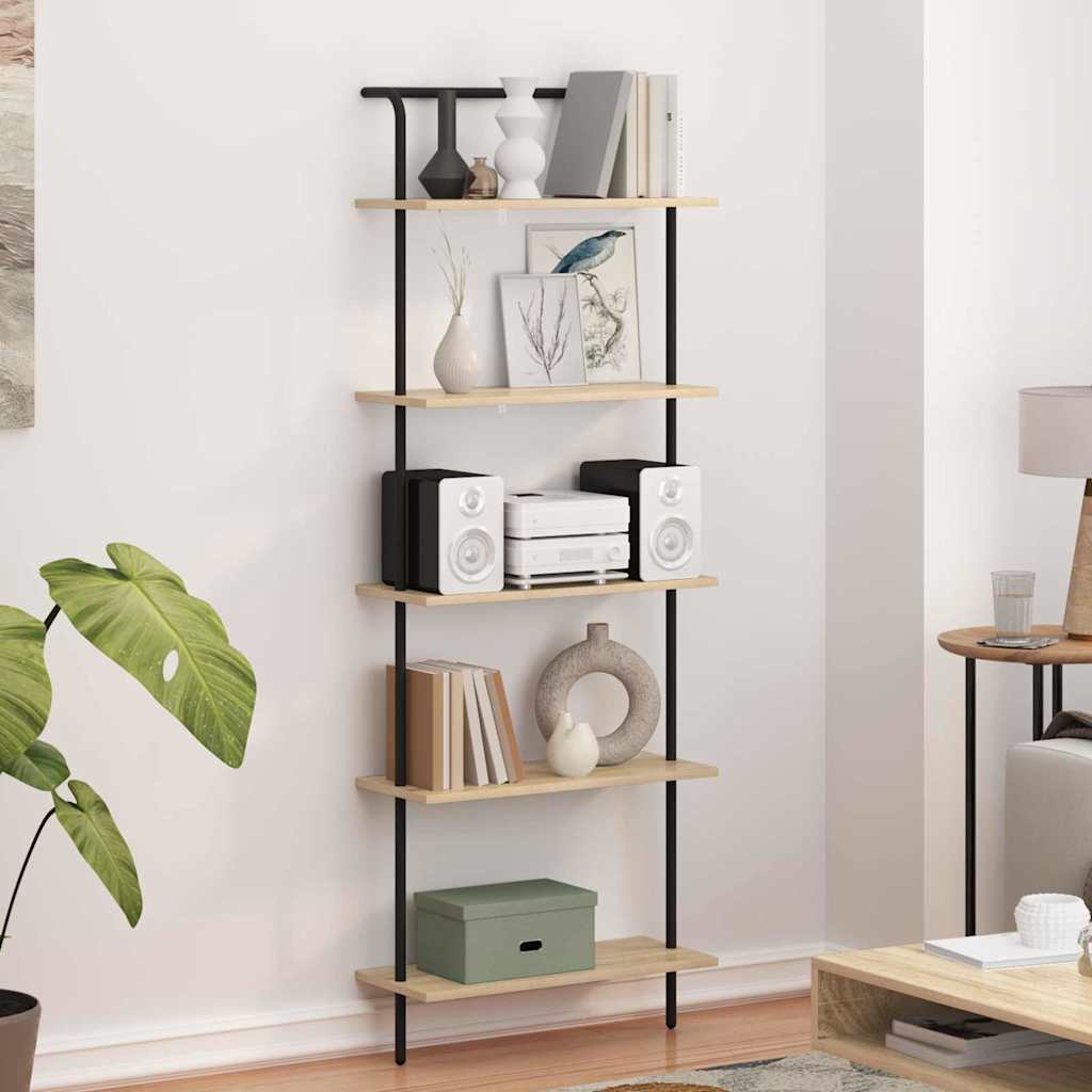 Regal Sonoma-Eiche 60 x 24 x 168 cm Holzwerkstoff