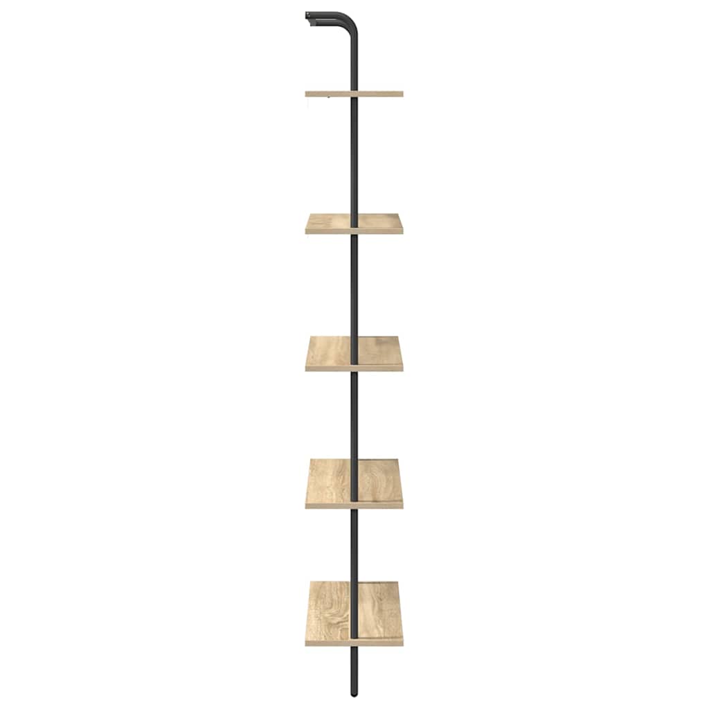 Regal Sonoma-Eiche 60 x 24 x 168 cm Holzwerkstoff