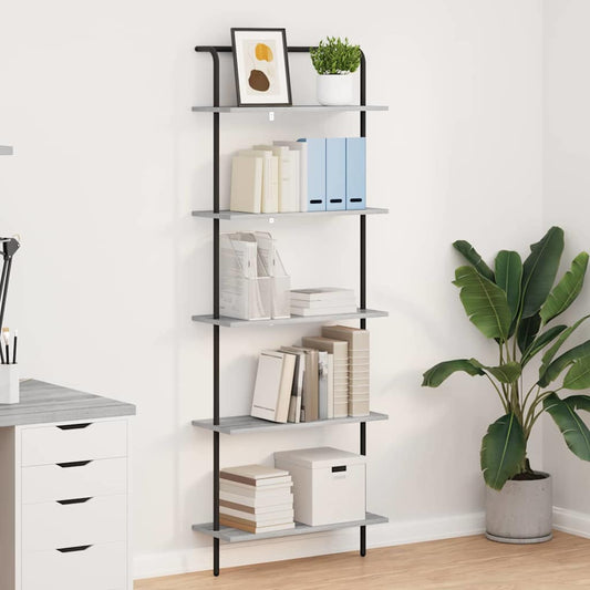 Regal Grau Sonoma 60 x 24 x 168 cm Holzwerkstoff