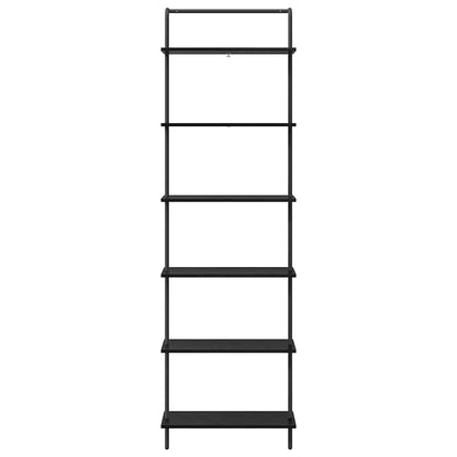 Regal Schwarz Eichen-Optik 60 x 24 x 203 cm Holzwerkstoff