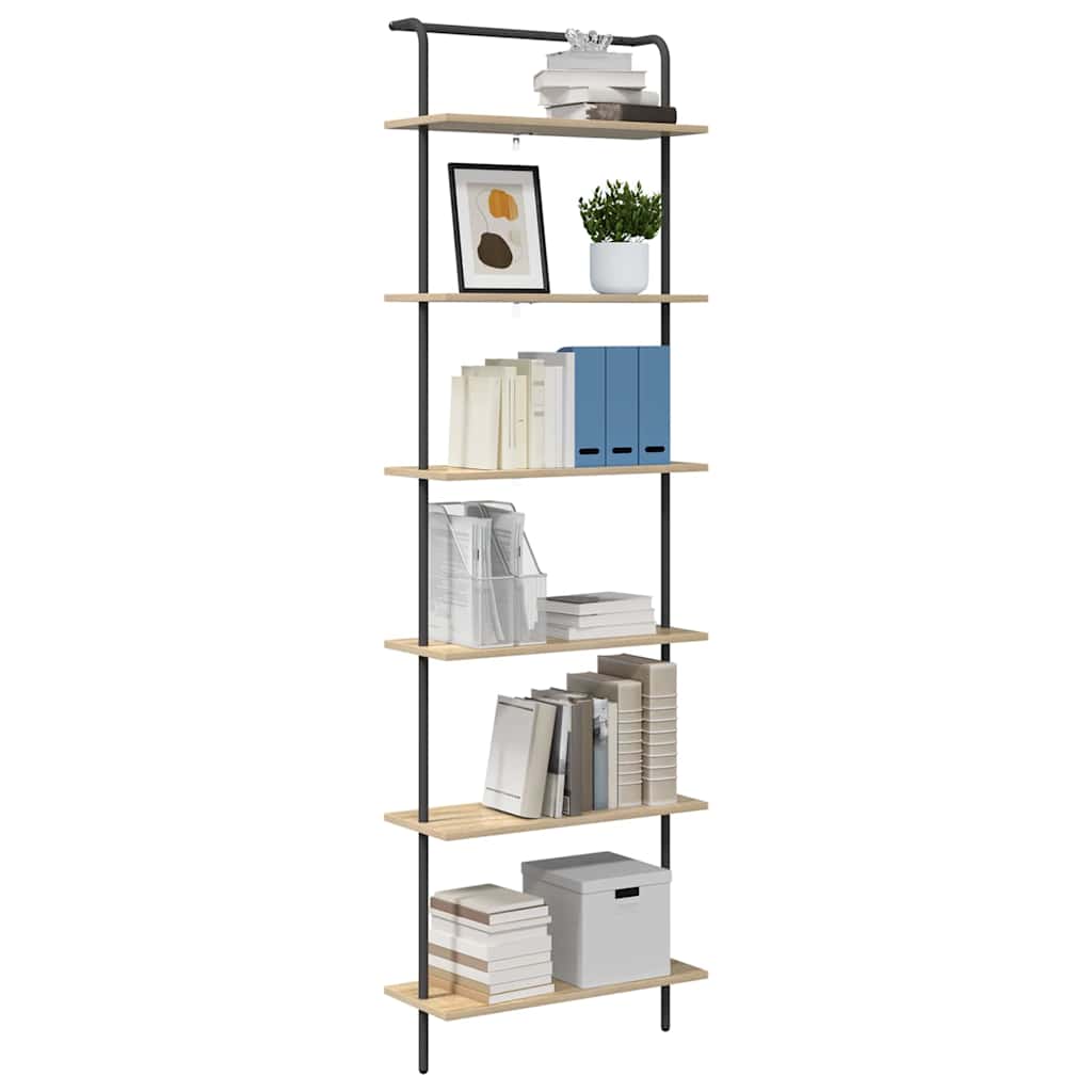 Regal Sonoma-Eiche 60 x 24 x 203 cm Holzwerkstoff