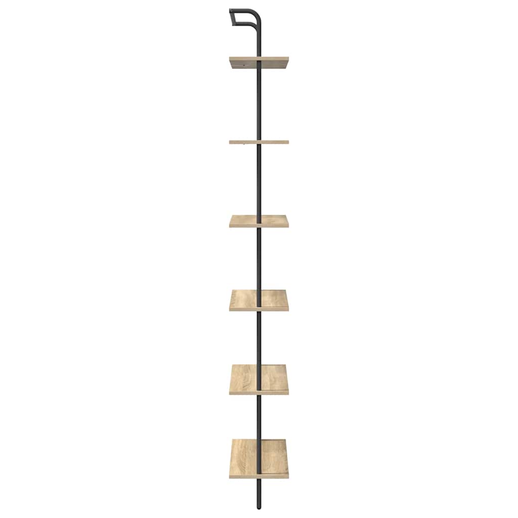 Regal Sonoma-Eiche 60 x 24 x 203 cm Holzwerkstoff