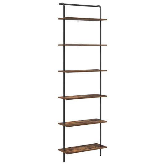 Regal Räuchereiche 60 x 24 x 203 cm Holzwerkstoff