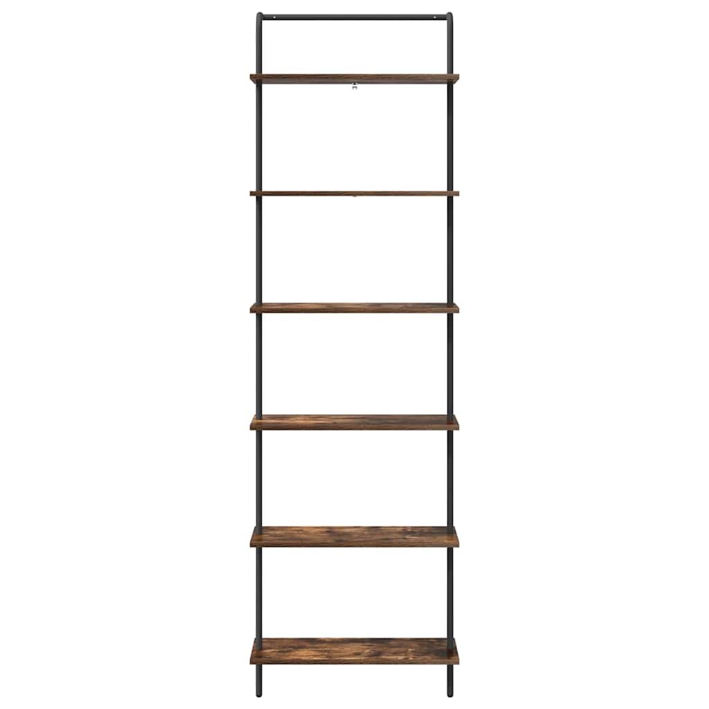 Regal Räuchereiche 60 x 24 x 203 cm Holzwerkstoff