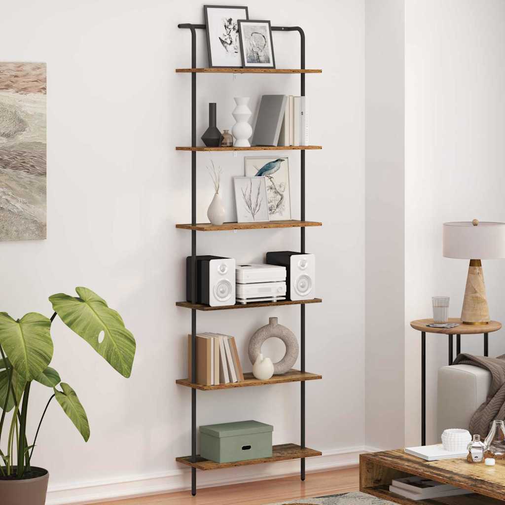 Regal Altholz 60 x 24 x 203 cm Holzwerkstoff