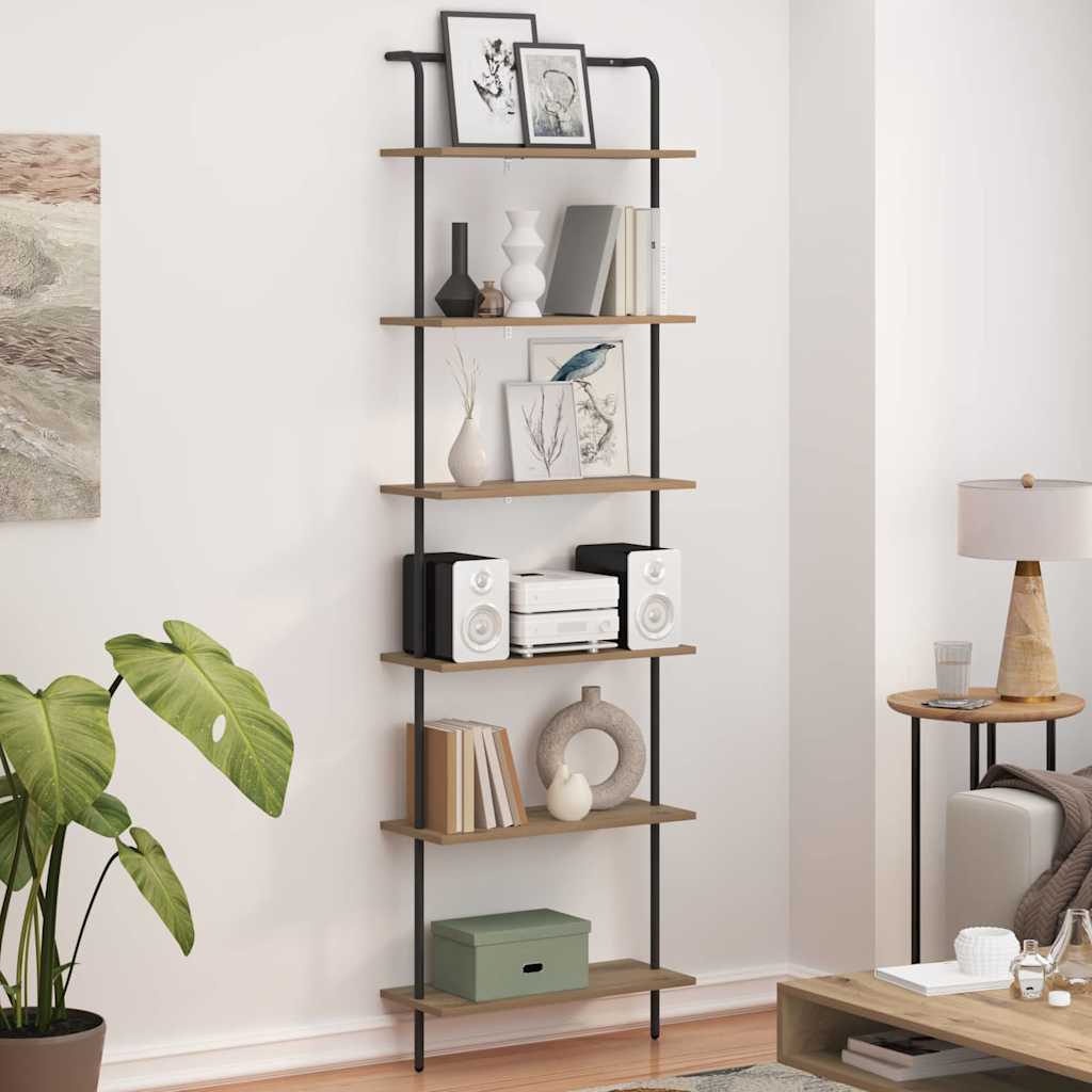 Regal Artisan-Eiche 60 x 24 x 203 cm Holzwerkstoff