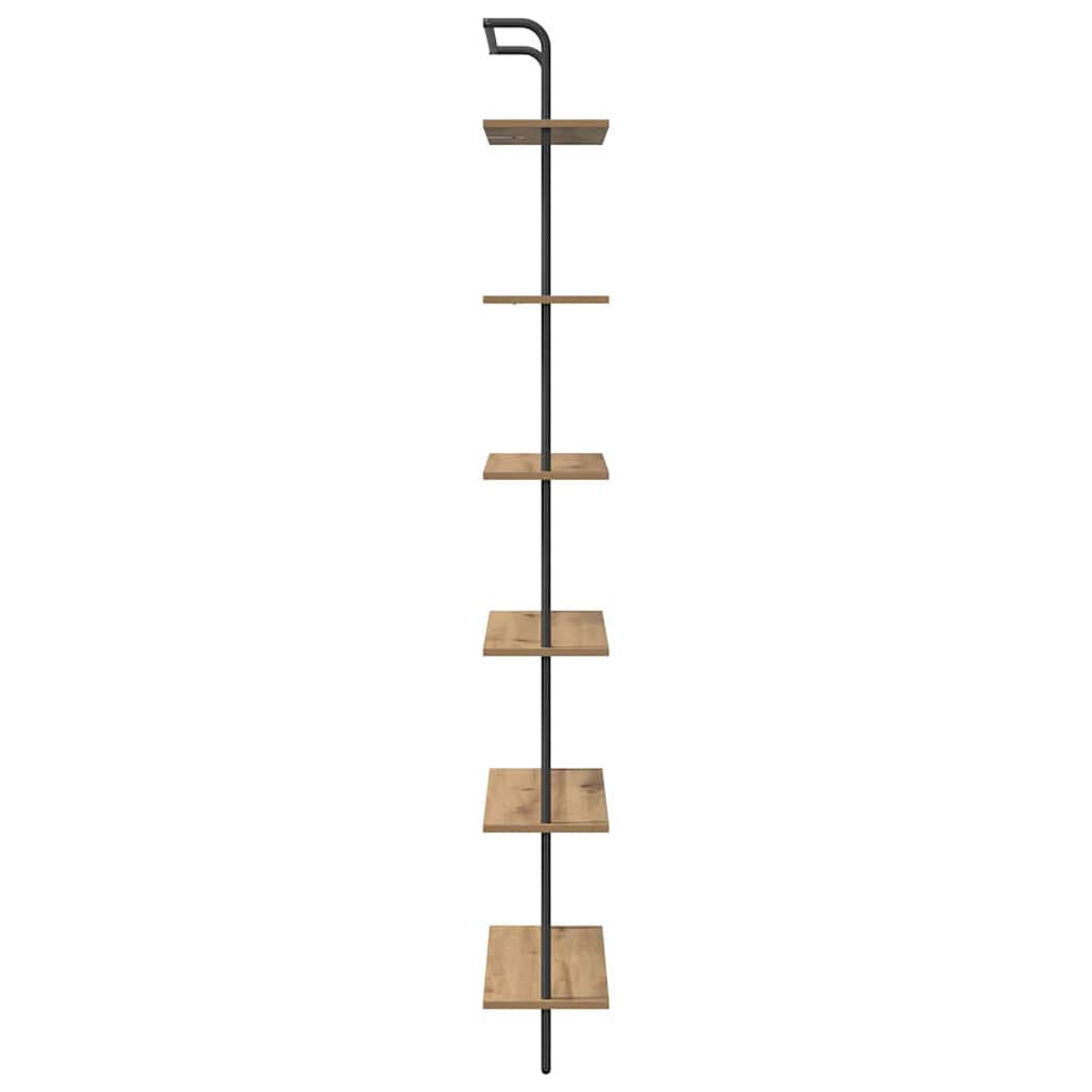 Regal Artisan-Eiche 60 x 24 x 203 cm Holzwerkstoff