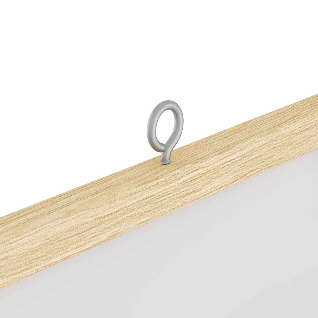 Magnetisches Whiteboard Weiß 80 x 1.4 x 80 cm Massivholz Kiefer