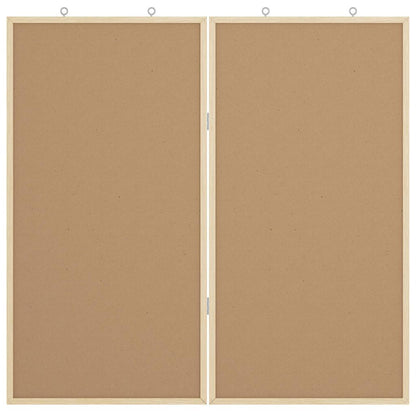 Magnetisches Whiteboard Weiß 80 x 1.4 x 80 cm Massivholz Kiefer