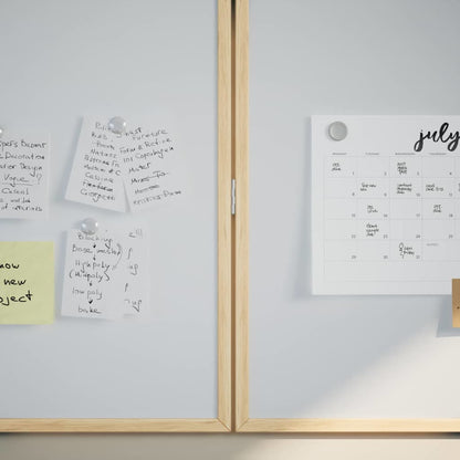 Magnetisches Whiteboard Weiß 100 x 1.4 x 100 cm