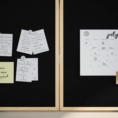 Tafel Schwarz 80 x 1.4 x 80 cm Massivholz Kiefer