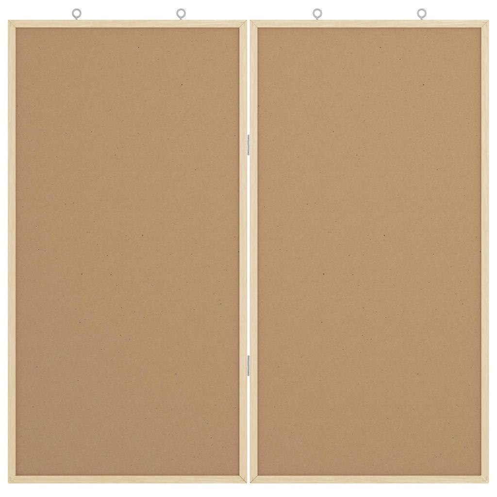 Tafel Schwarz 80 x 1.4 x 80 cm Massivholz Kiefer