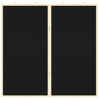 Tafel Schwarz 80 x 1.4 x 80 cm Massivholz Kiefer