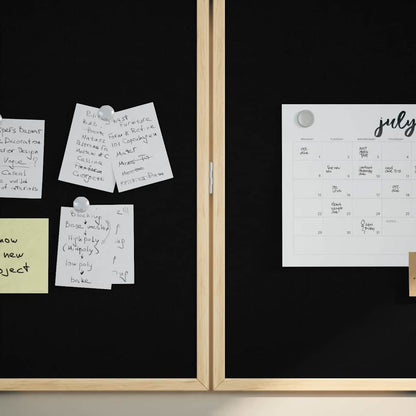 Tafel Schwarz 100 x 1.4 x 100 cm Massivholz Kiefer