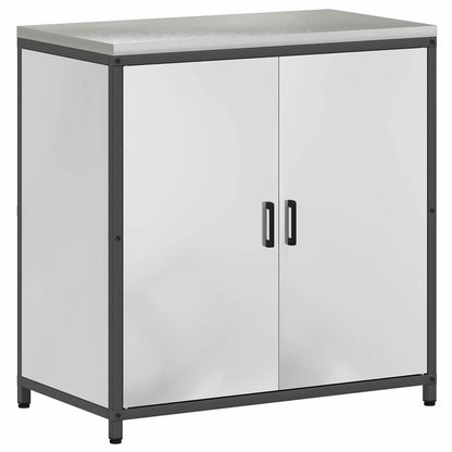 Küchenlager-Set 2 pcs Silber 180 x 50 x 92 cm Verzinkter Stahl