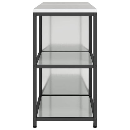 Aufbewahrungsset für die Küche mit Regal 2 pcs Silber Stahl