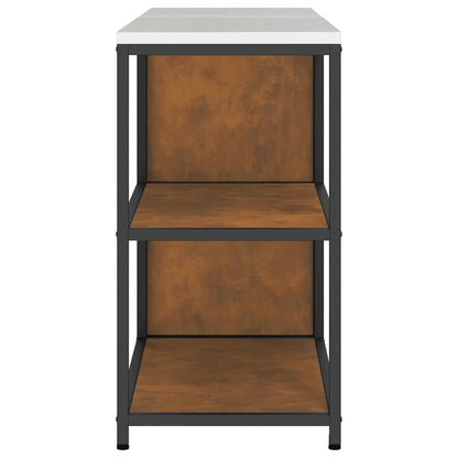 Küchenlager-Set mit Regal mit Tür 2 pcs Rostig 180 x 50 x 92 cm
