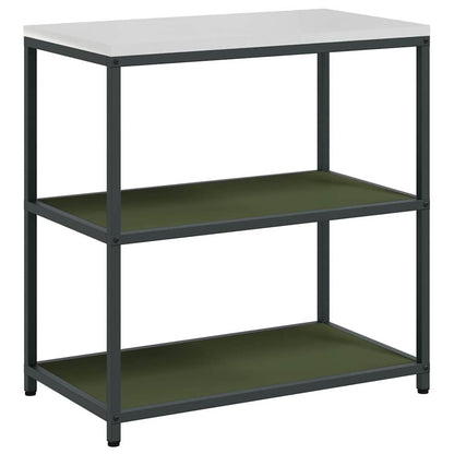 Küchenlager-Set mit Regal 2 pcs Olive Grün 150 x 50 x 92 cm