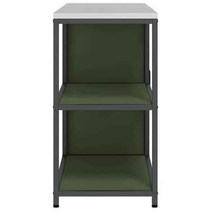 Küchenlager-Set mit Regal 2 pcs Olive Grün 150 x 50 x 92 cm
